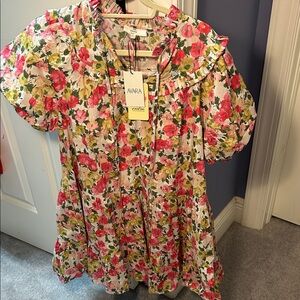 Entro Floral Dress with Ruffle Accents from Avara